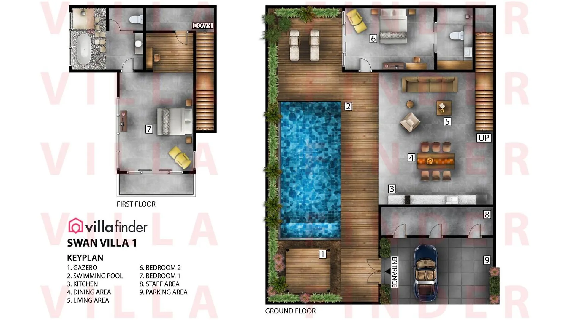 The Swan Villas By Villa Finder スミニャック インドネシア