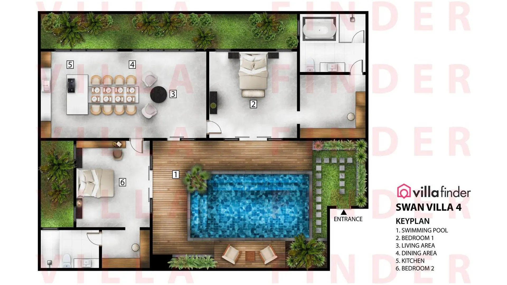 The Swan Villas By Villa Finder スミニャック 0*,