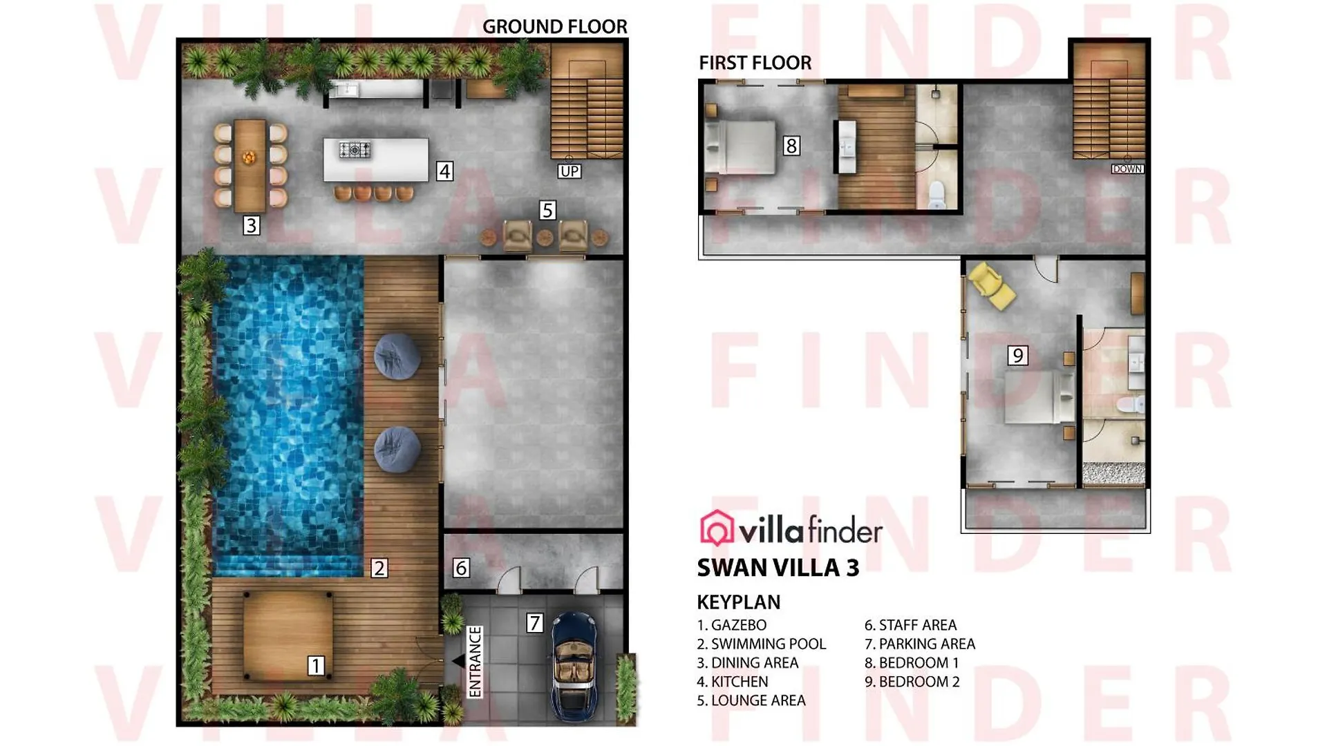 The Swan Villas By Villa Finder Seminyak 0*,